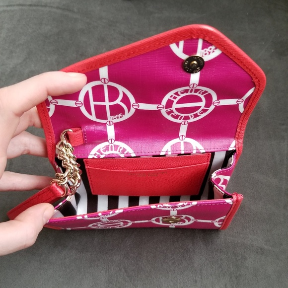 **SOLD** Henri Bendel Pink Monogram Wristlet - Picture 3 of 3